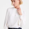 Ecru – Fluid crepe Blouse