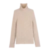Ecru – Knit High neck sweater