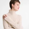 Ecru – Knit High neck sweater