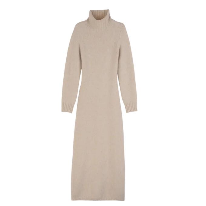 Ecru – Knit Long dress Ecru – Knit Long dress