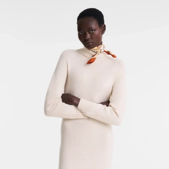Ecru – Knit Long dress Ecru – Knit Long dress