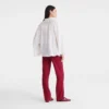Ecru – Smocked veil Blouse