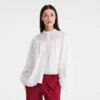 Ecru – Smocked veil Blouse