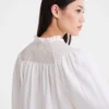 Ecru – Smocked veil Blouse