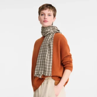 Ecru – Wool Portobello Scarf