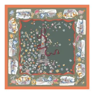 Equestrian Tower Silk scarf 50
