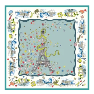 Equestrian Tower Silk scarf 50