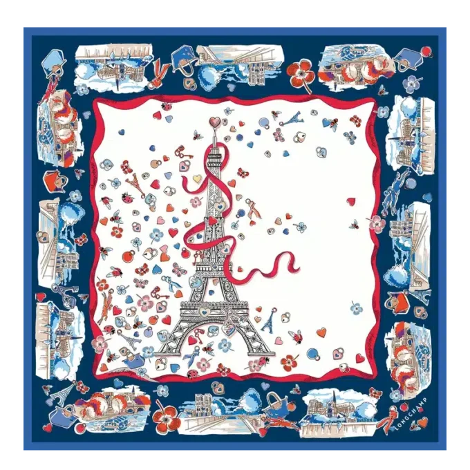 Equestrian Tower Silk scarf 50 Equestrian Tower Silk scarf 50