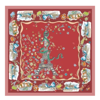 Equestrian Tower Silk scarf 50