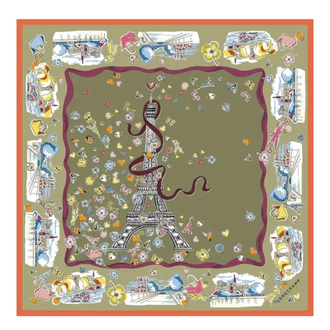 Equestrian Tower Silk scarf 50 Equestrian Tower Silk scarf 50