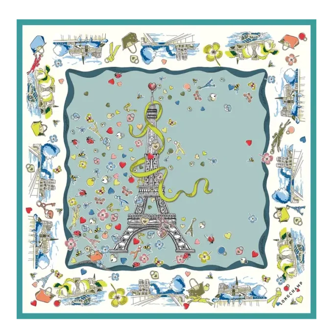 Equestrian Tower Silk scarf 50 Equestrian Tower Silk scarf 50