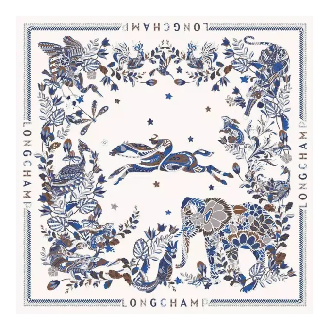 For&ecirc;t Longchamp Silk scarf 90