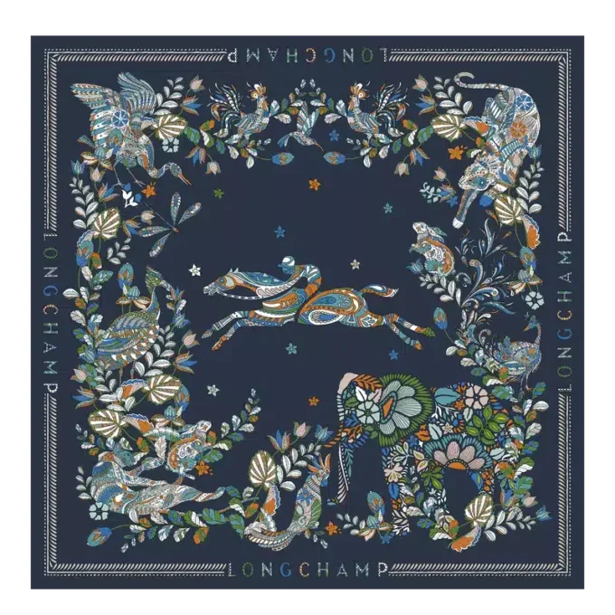 For&ecirc;t Longchamp Silk scarf 90