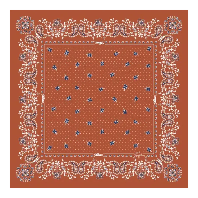 French Bandana Silk scarf 50