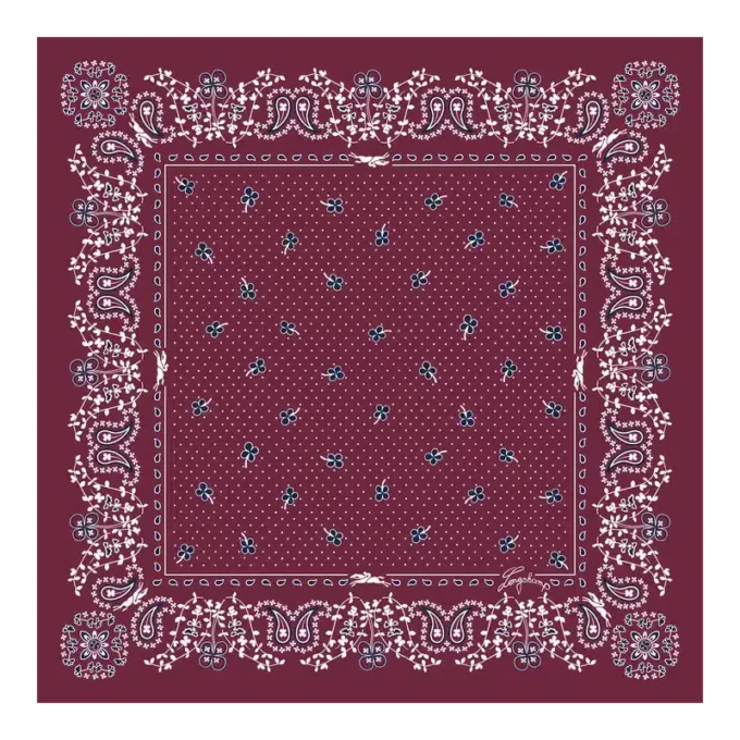 French Bandana Silk scarf 50
