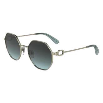 Gold/Blue – Metal Sunglasses