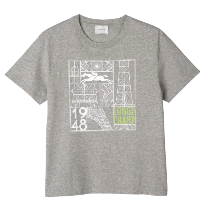 Grey – Printed jersey T-shirt