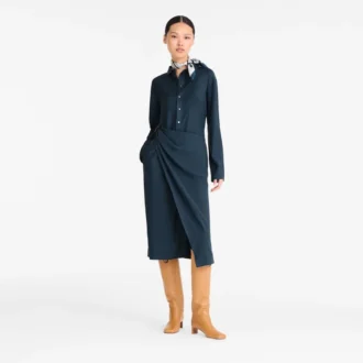 Ink blue – Crepe Dress