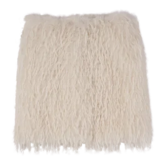 Ivory – Faux fur Skirt