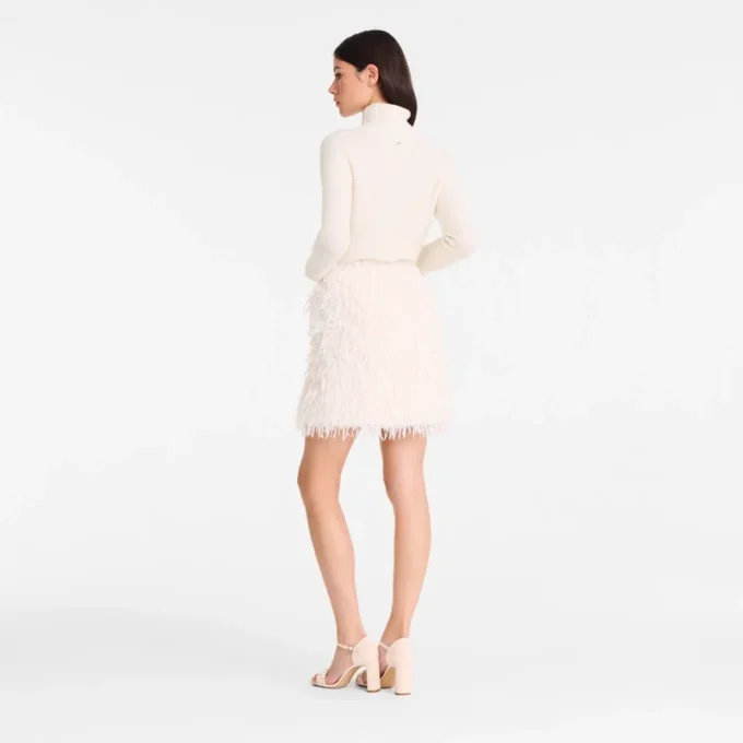 Ivory – Faux fur Skirt