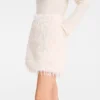 Ivory – Faux fur Skirt
