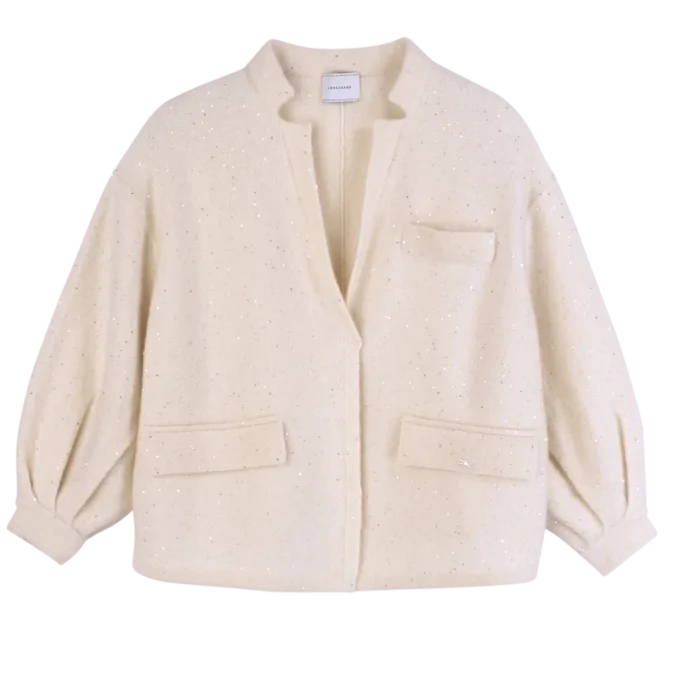 Ivory – Knit Kimono jacket Ivory – Knit Kimono jacket