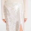Ivory – Sequin Midi skirt