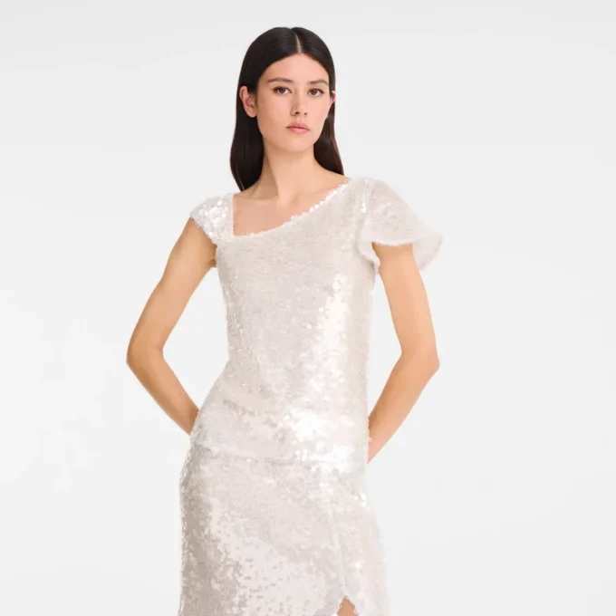 Ivory – Sequin Top