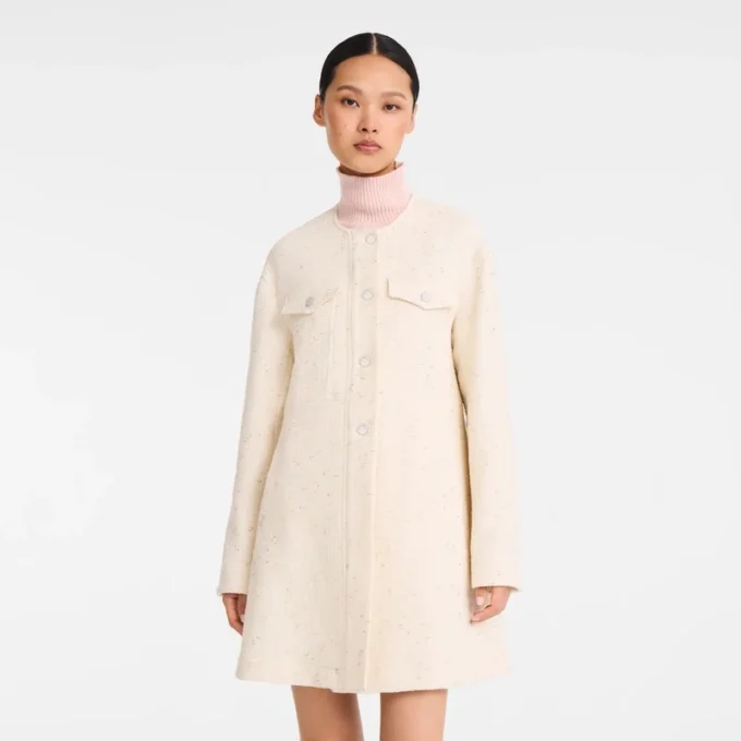 Ivory – Tweed Coat Ivory – Tweed Coat