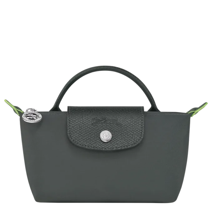 Le Pliage Green Pouch with handle