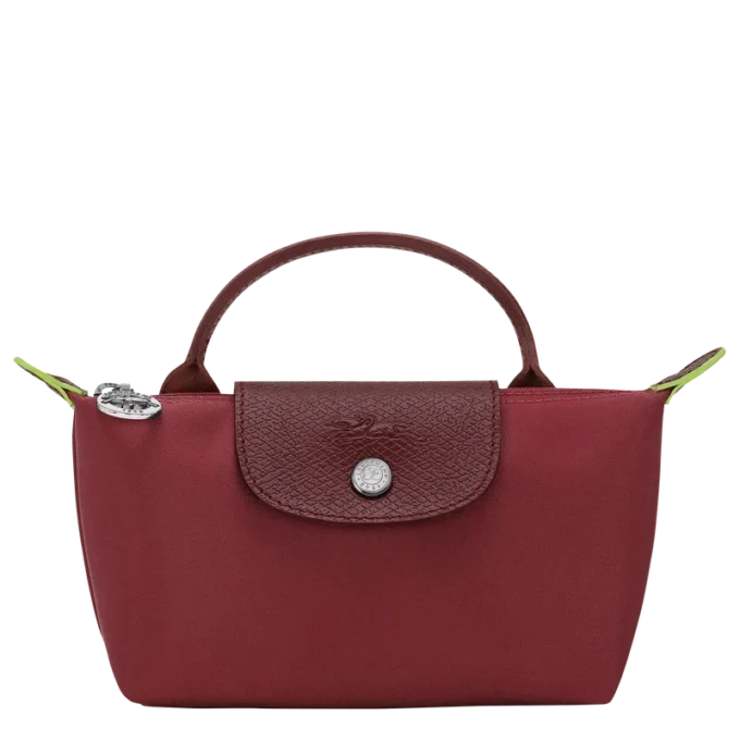 Le Pliage Green Pouch with handle