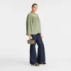 Le Pliage Green Pouch with handle