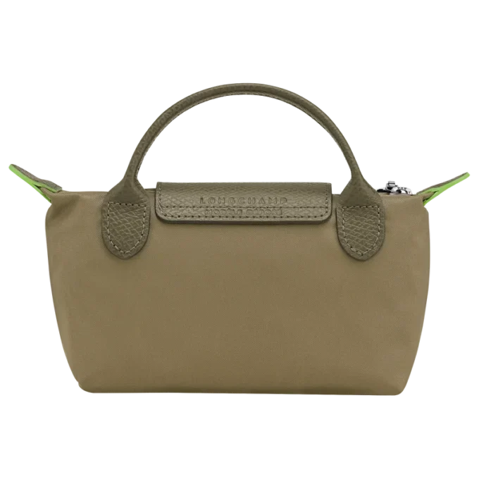 Le Pliage Green Pouch with handle