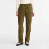 Leather straight pants