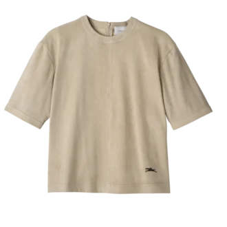 Linen – Leather Short leather top