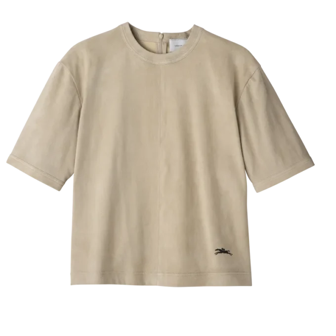 Linen – Leather Short leather top