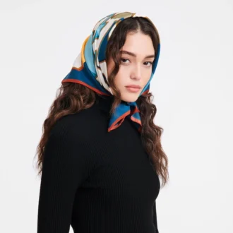 Longchamp University Silk scarf 70