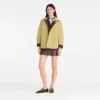 Mocha/Pistachio – Technical taffeta Padded blouson