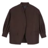 Mocha – Technical taffeta Kimono jacket Mocha – Technical taffeta Kimono jacket