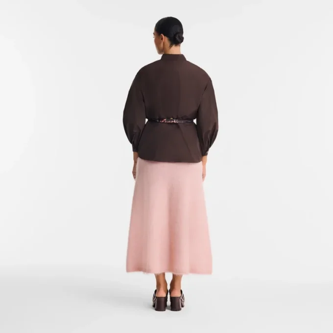 Mocha – Technical taffeta Kimono jacket Mocha – Technical taffeta Kimono jacket