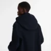 Navy – Double-faced wool cloth Duffle Coat