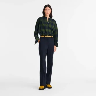 Navy – Flannel Trousers