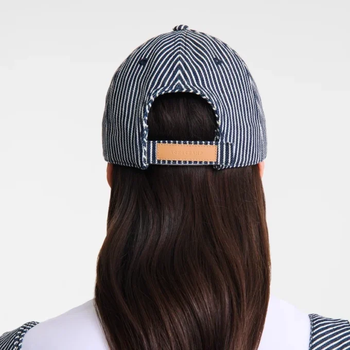 Navy – Jacquard stripes Cap
