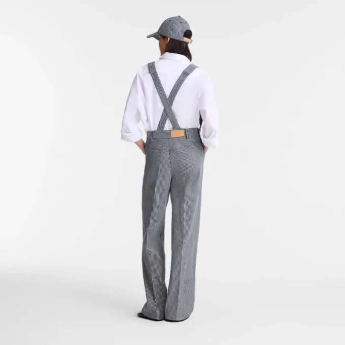 Navy – Jacquard stripes Jumpsuit