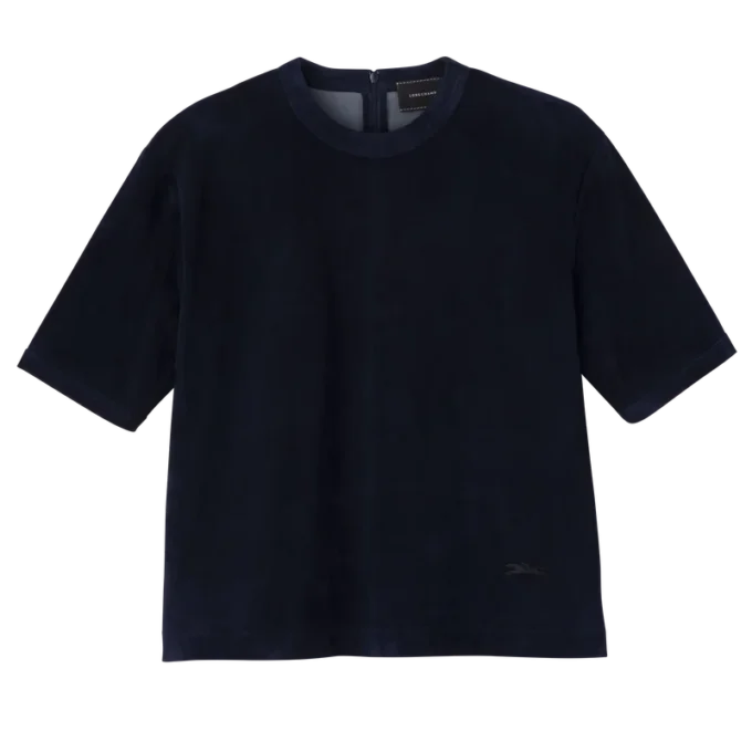 Navy – Leather Short leather top Navy – Leather Short leather top