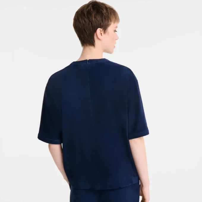 Navy – Leather Short leather top Navy – Leather Short leather top