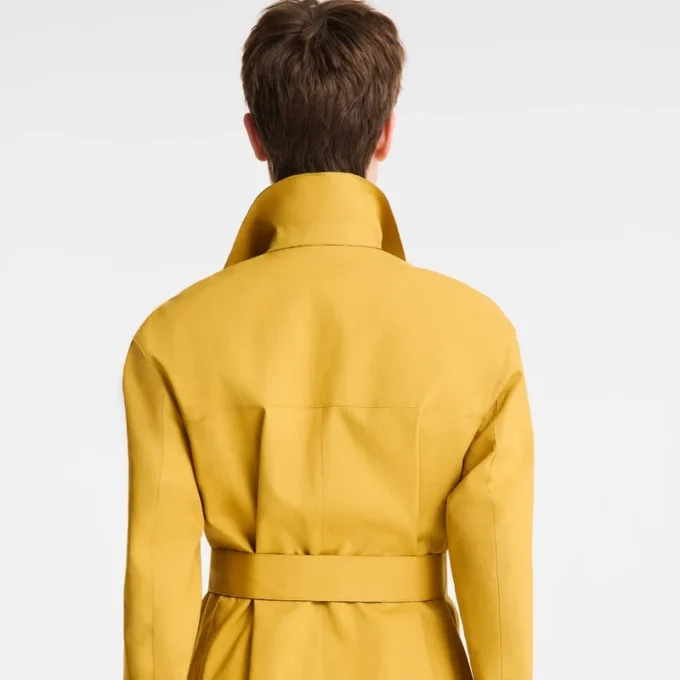 Nutmeg – Water-repellent technical canvas Trench coat