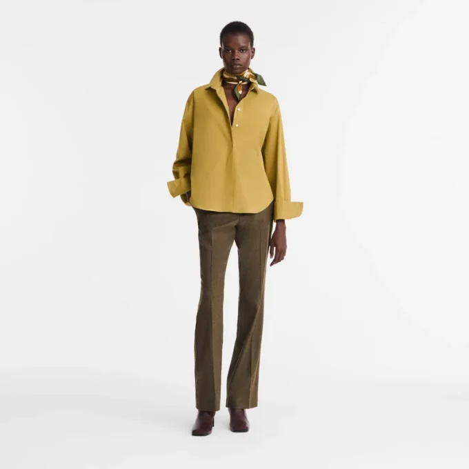 Olive – Popelin Shirt