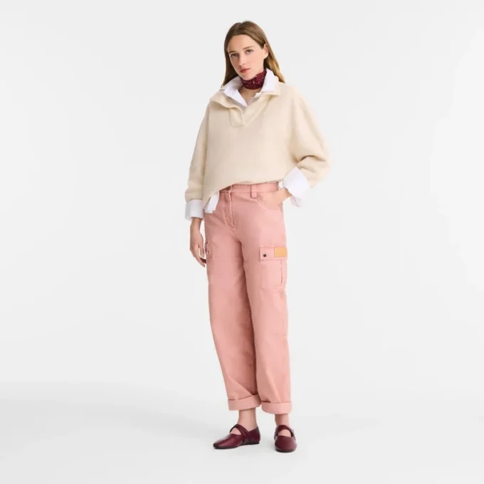 Pink Tea – Overdyed cotton Trousers