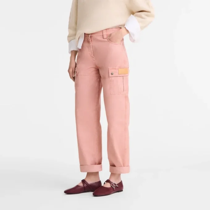 Pink Tea – Overdyed cotton Trousers